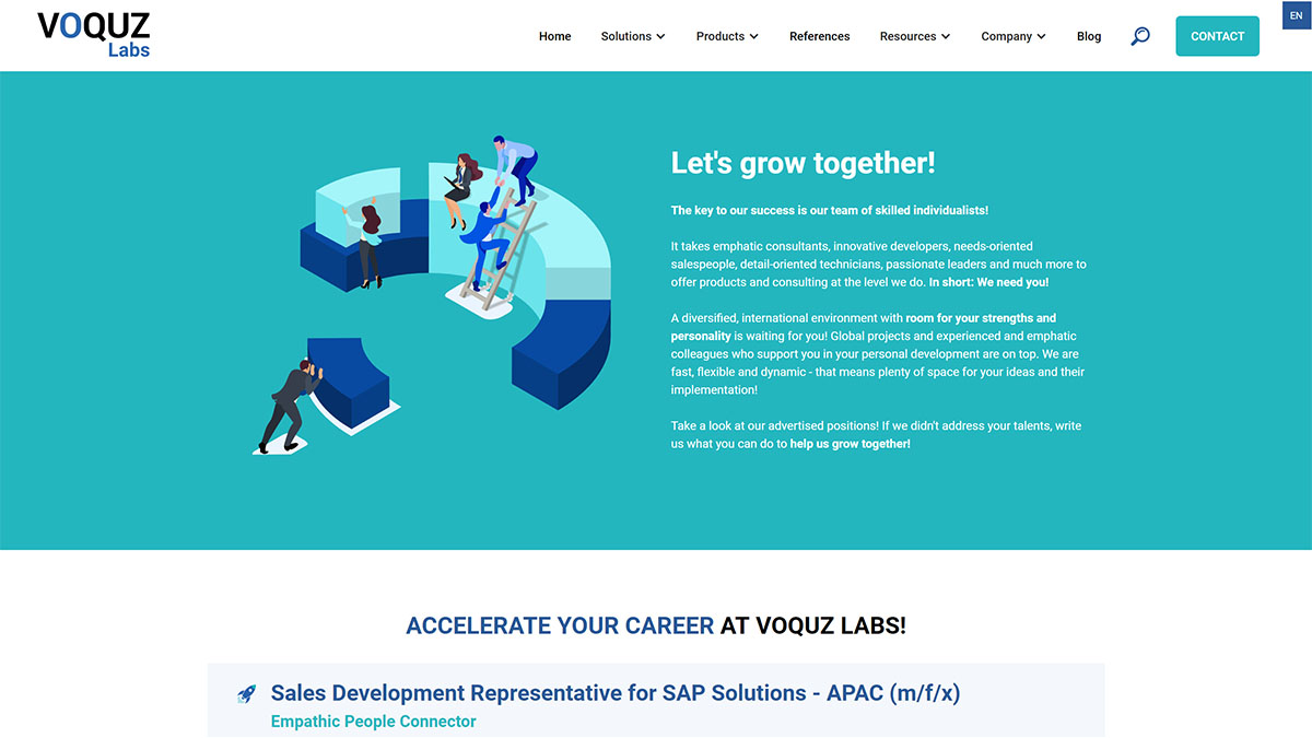 Jobs Let's grow together